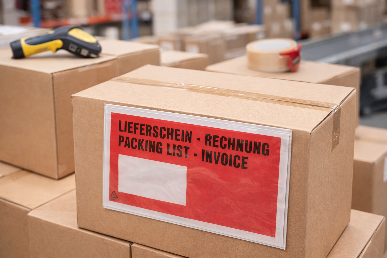 Lagerlogistik mit Versanddokumente